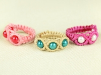 youtube Macrame School Macrame Ring with Beads